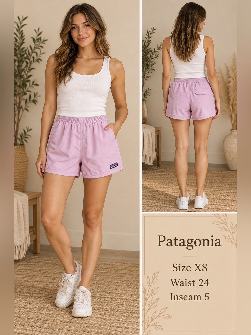 Patagonia Women's Lavender Drawcord Shorts